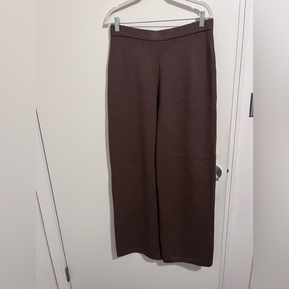 Pants - St. John Collection Womens Size 10 Brown Rayon Santana Knit Pull On Pants Casual